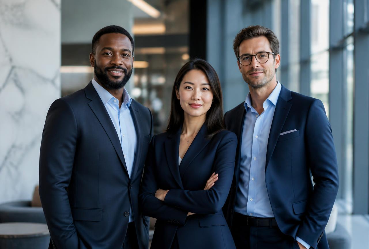 Corporate professionals from different countries